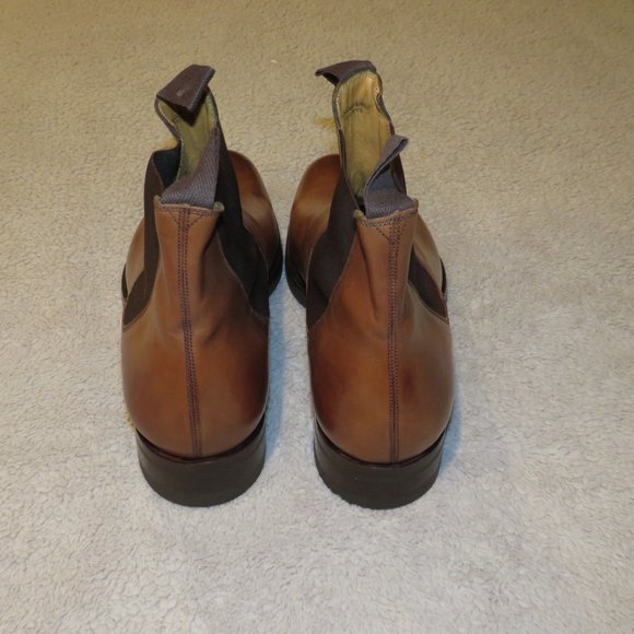 Edward Green Newmarket Brown Leather Chelsea Boots 10.5E NWB main image 4